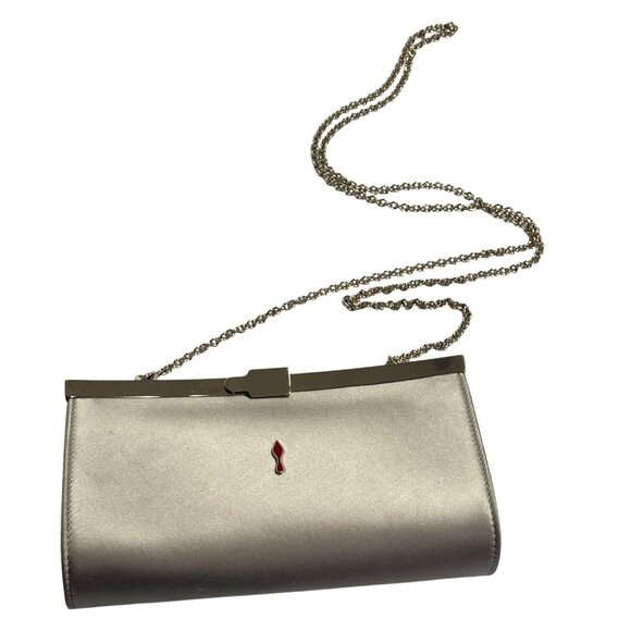 Christian Louboutin Palmette Clutch in Oyster - Picture 8 of 13